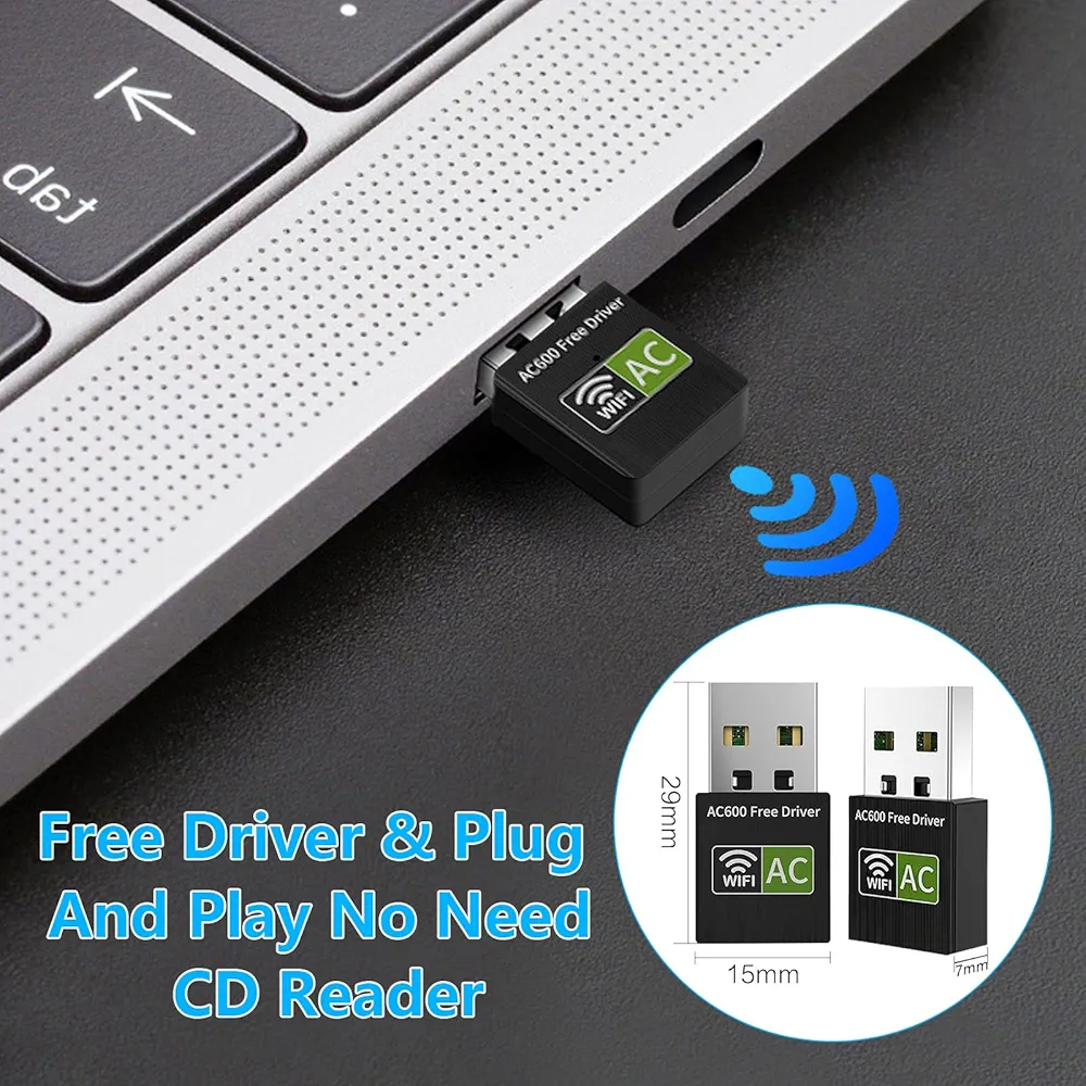 Clés génériques USB Wi-Fi Dongle Wi-Fi, plug & play – Image 6