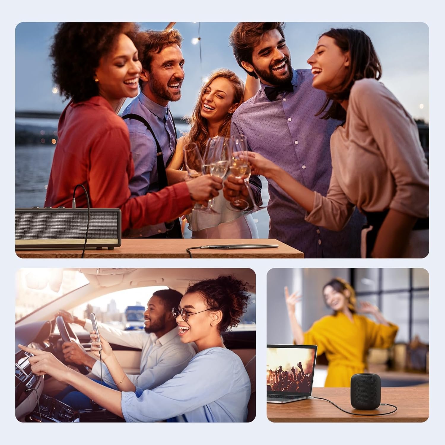 Câble Jack audio 3.5mm Stéréo, mâle-mâle ou mâle-femelle – Image 6