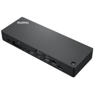 Station USB-C Dock Lenovo HDMI, DisplayPort, RJ45, 4×USB, alimentation intégrée