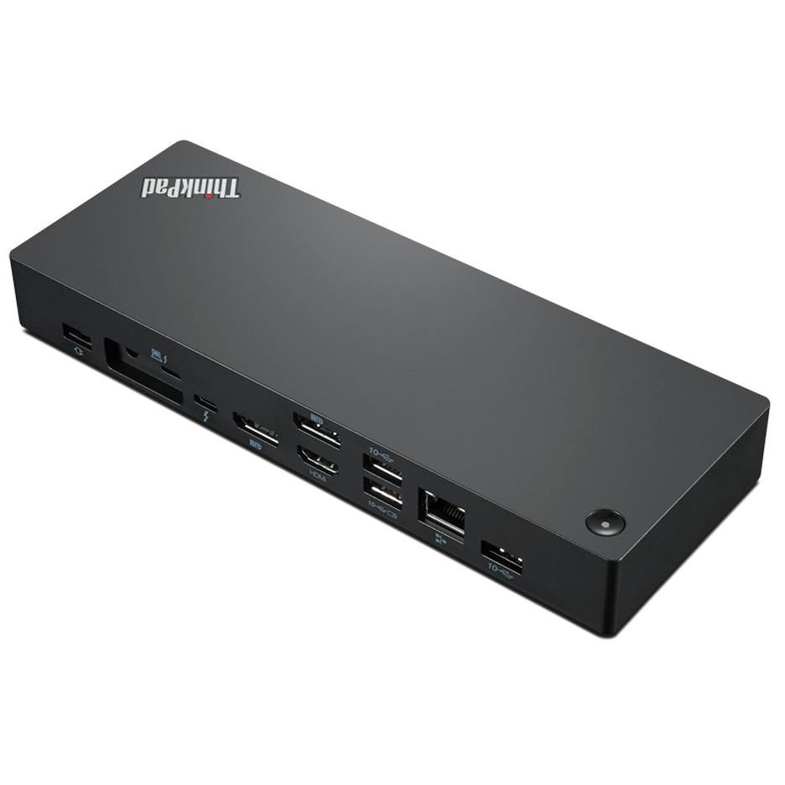 Station USB-C Dock Lenovo HDMI, DisplayPort, RJ45, 4×USB, alimentation intégrée