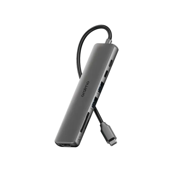 Oraimo Multiport USB-C Hub HDMI, USB 3.0, USB-C PD, lecteur carte SD