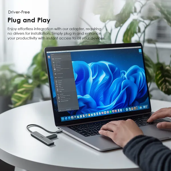 Oraimo Multiport USB-C Hub HDMI, USB 3.0, USB-C PD, lecteur carte SD – Image 10