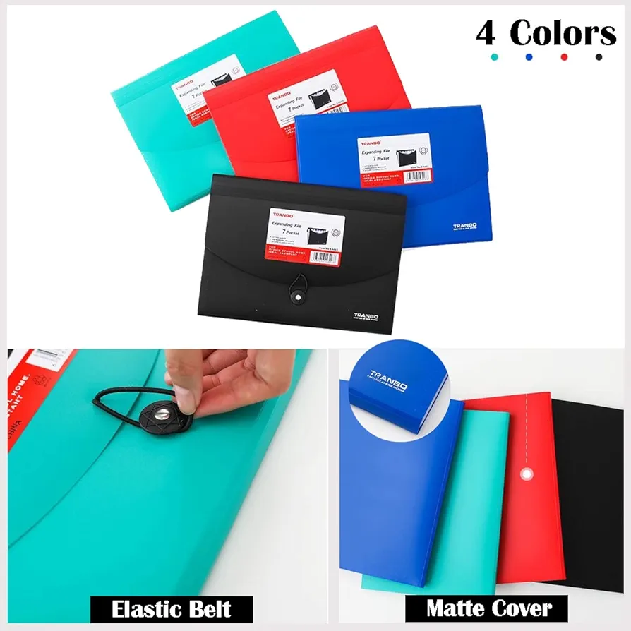 Trieur Valisette Extensible TRANBO – 7 Compartiments – Format A4 – Image 5