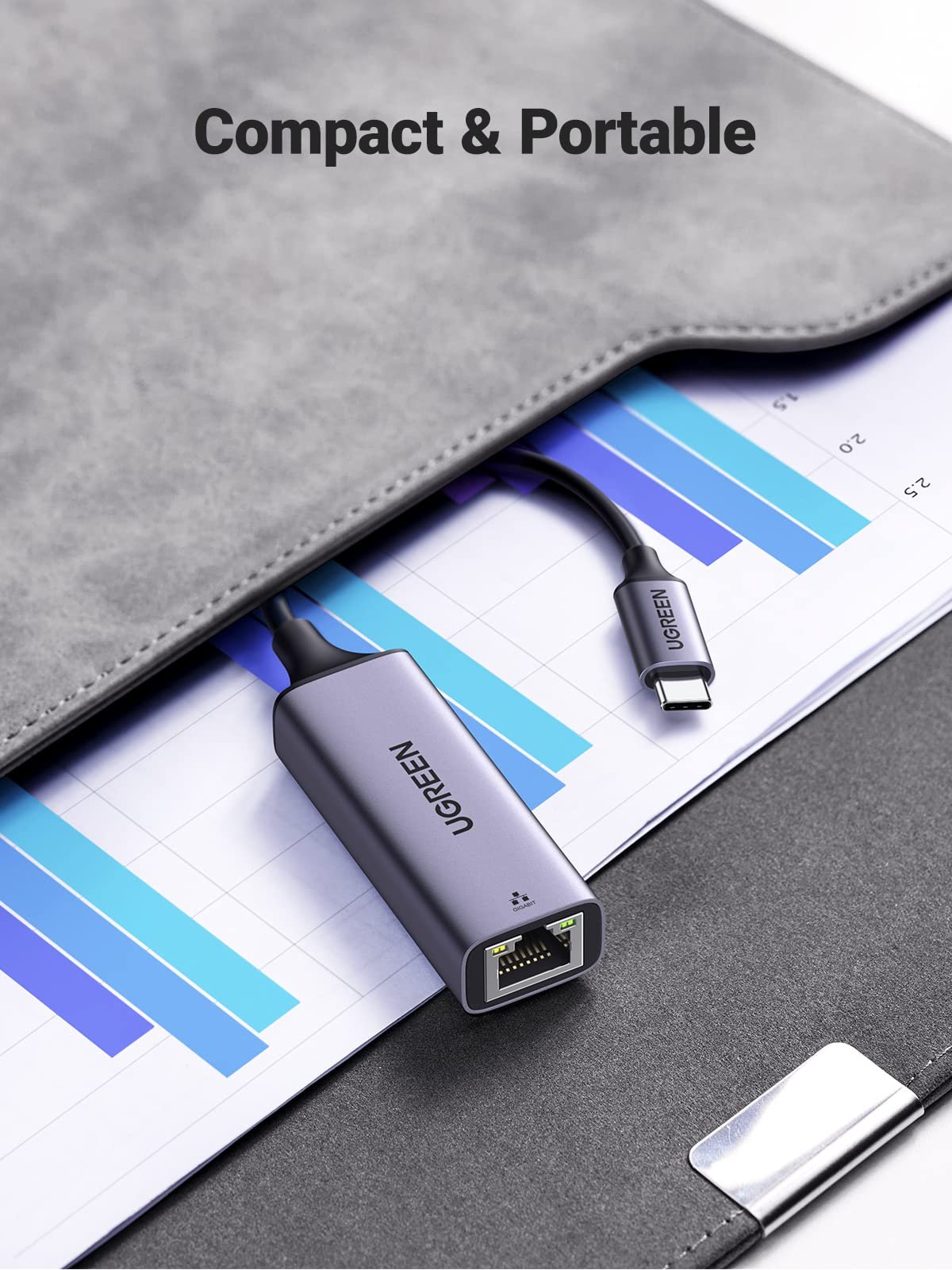 Adaptateur UGREEN USB-C vers Ethernet Gigabit (ModĂšle 50737) â Image 6