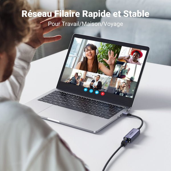 Adaptateur UGREEN USB 3.0 vers Gigabit Ethernet (Modèle 20256). – Image 5