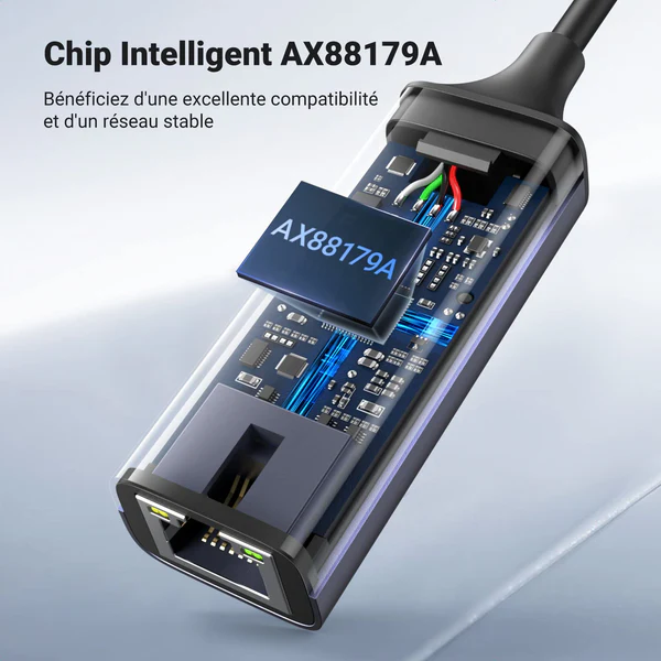 Adaptateur UGREEN USB 3.0 vers Gigabit Ethernet (Modèle 20256). – Image 6