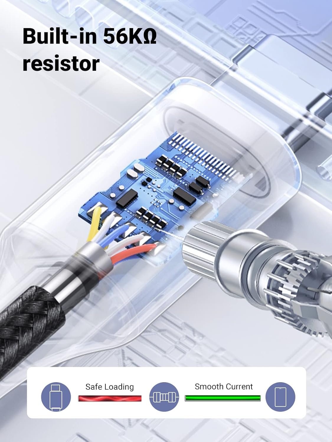 Câble UGREEN USB-A vers USB-C 2 mètres (Modèle 60128). – Image 4