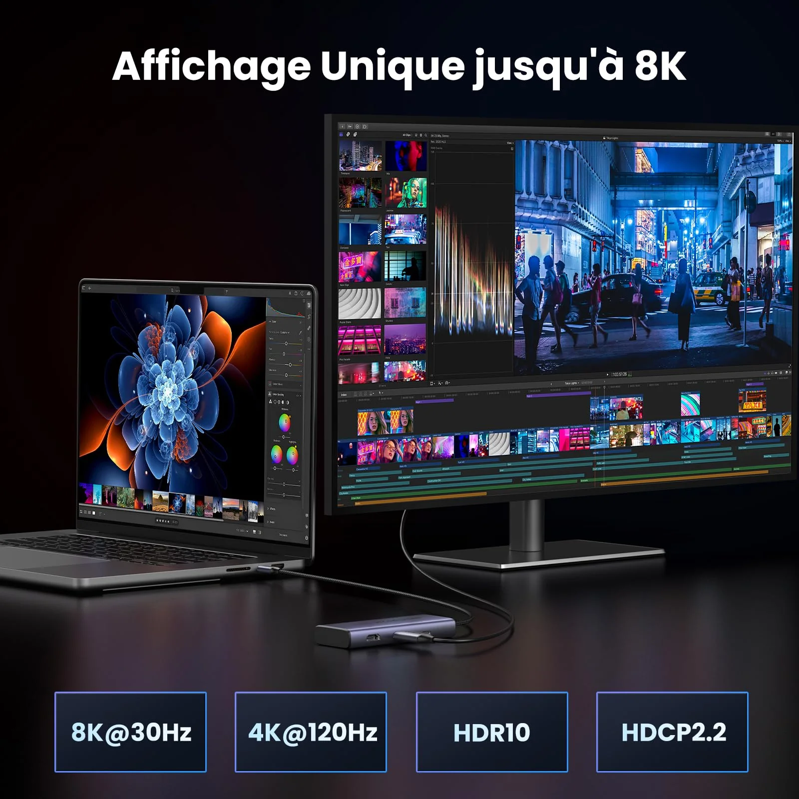 Hub USB-C 6-en-1 UGREEN avec Double HDMI (Modèle 15852) – Image 7