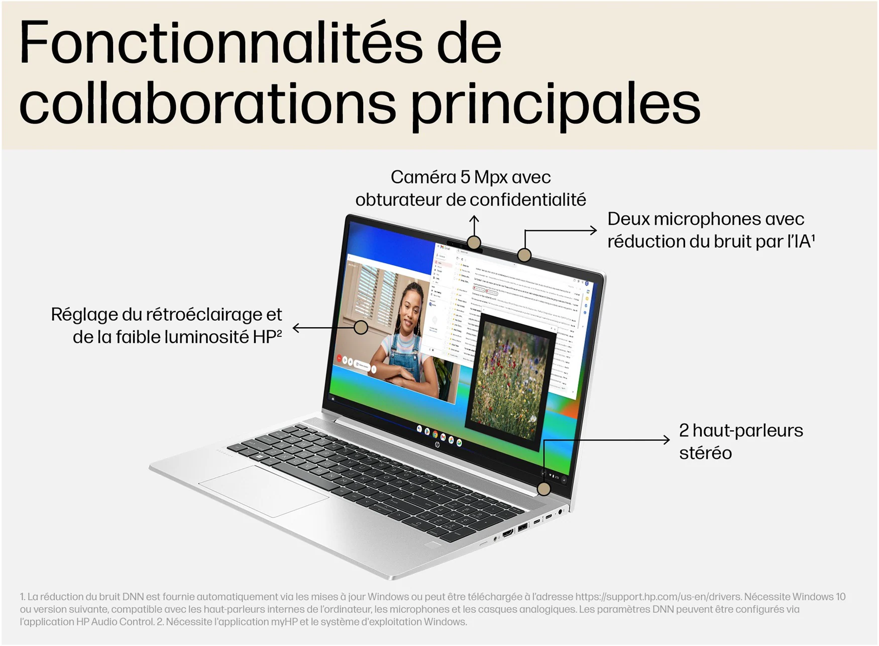 HP ProBook 450 G10 – Core i5 13th – 8Go RAM – 512GB SSD – 15.6” Gris – Image 5