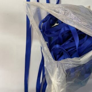 Sachet Cordons Porte-Badge Bleus avec Clip Métallique