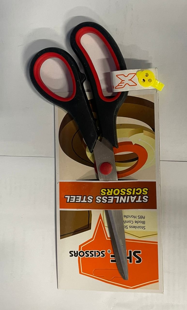 Ciseaux de Bureau en Acier Inoxydable – Manches Ergonomiques ABS