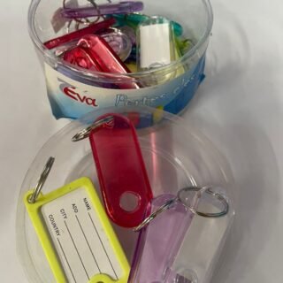 Porte-clés avec Étiquette Identificatrice Eva – Assortiment de Couleurs