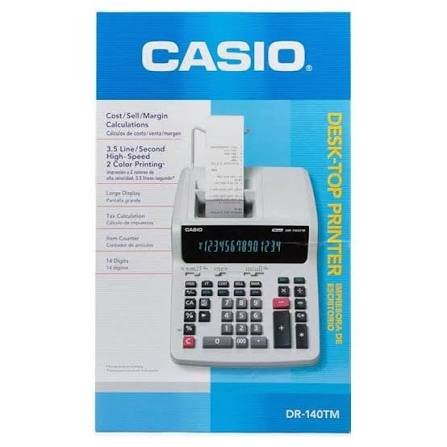 Calculatrice Imprimante CASIO DR-140TM – 14 Chiffres – Desktop Printer