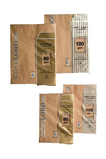 Enveloppes Manila Kraft LION FILE 80gsm – 324 x 229 mm – Paquet de 50 – Image 3